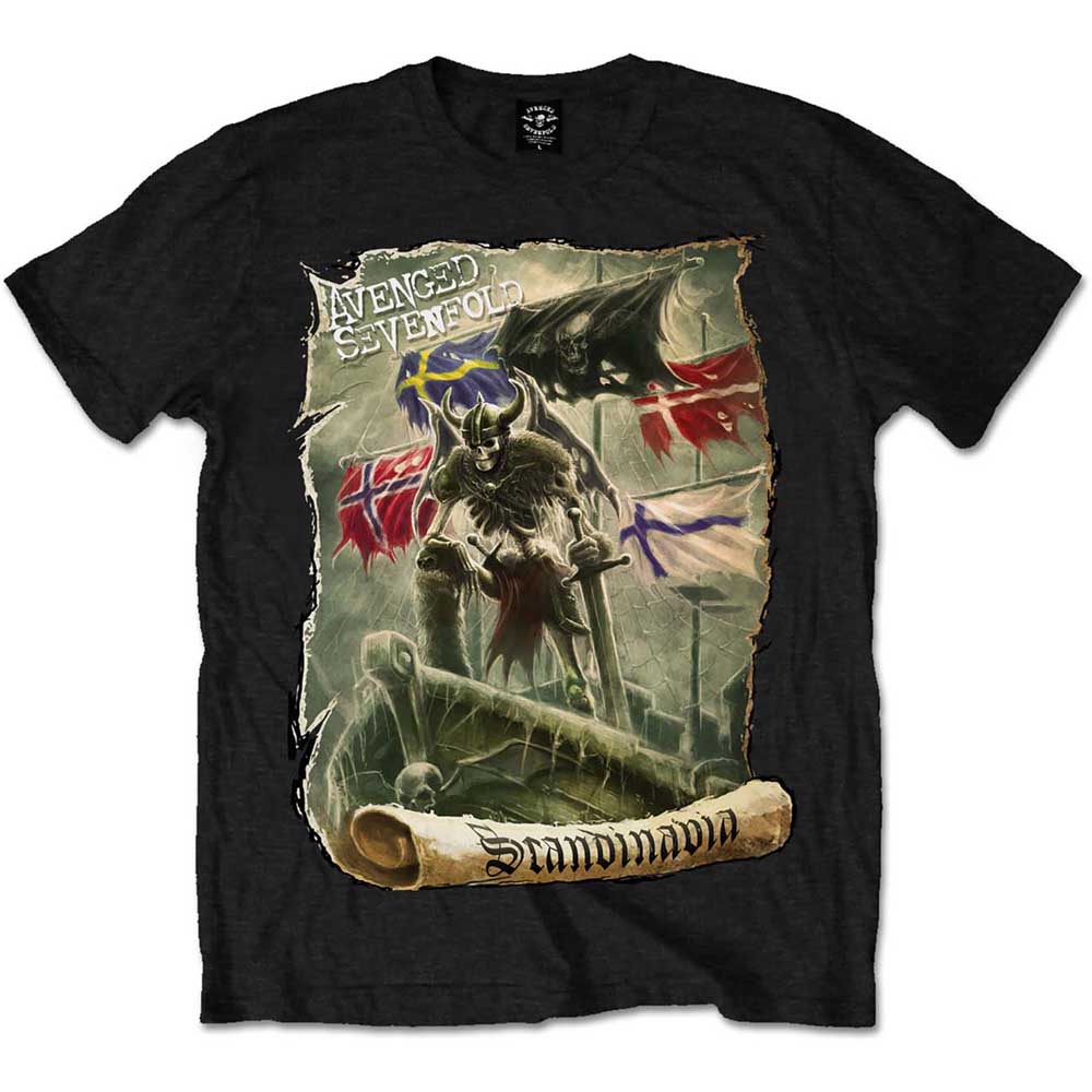 Avenged Sevenfold Unisex T-Shirt: Scandinavia T-Shirt