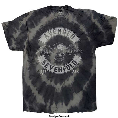 Avenged Sevenfold Unisex T-Shirt: Deathbat Crest (Wash Collection) T-Shirt