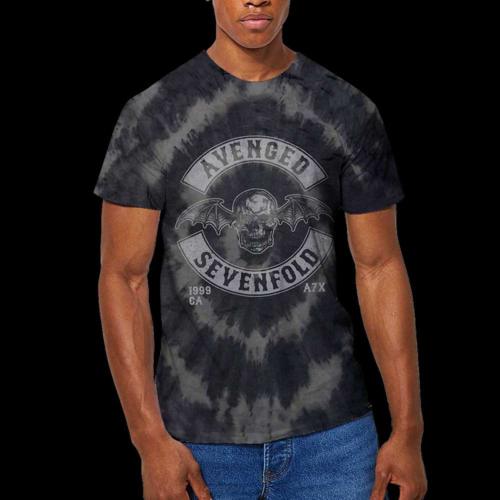 Avenged Sevenfold Unisex T-Shirt: Deathbat Crest (Wash Collection) T-Shirt