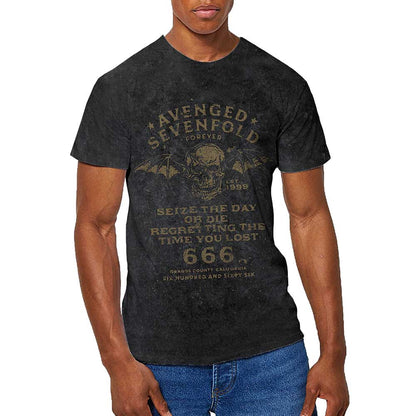 Avenged Sevenfold Unisex T-Shirt: Seize The Day (Wash Collection) T-Shirt