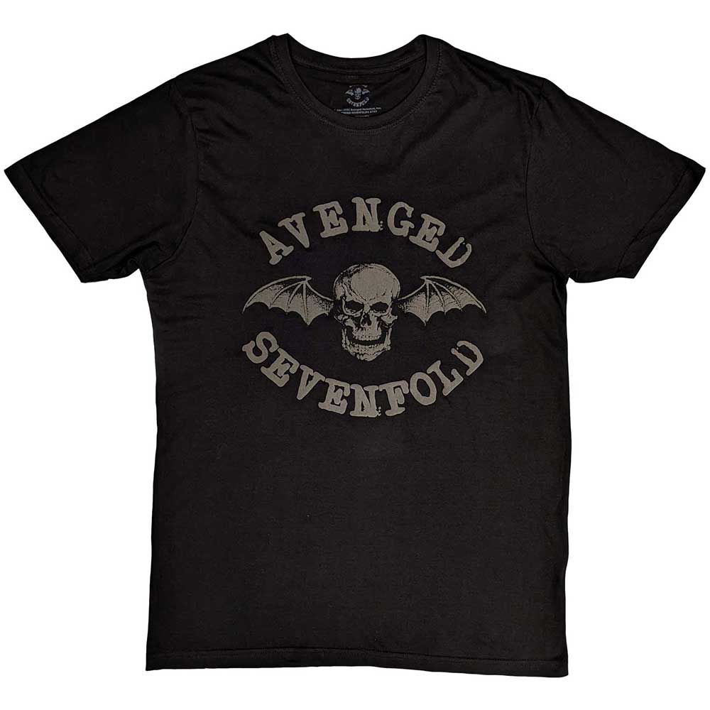 Avenged Sevenfold Unisex Hi-Build T-Shirt: Classic Deathbat Hi-Build T-Shirt