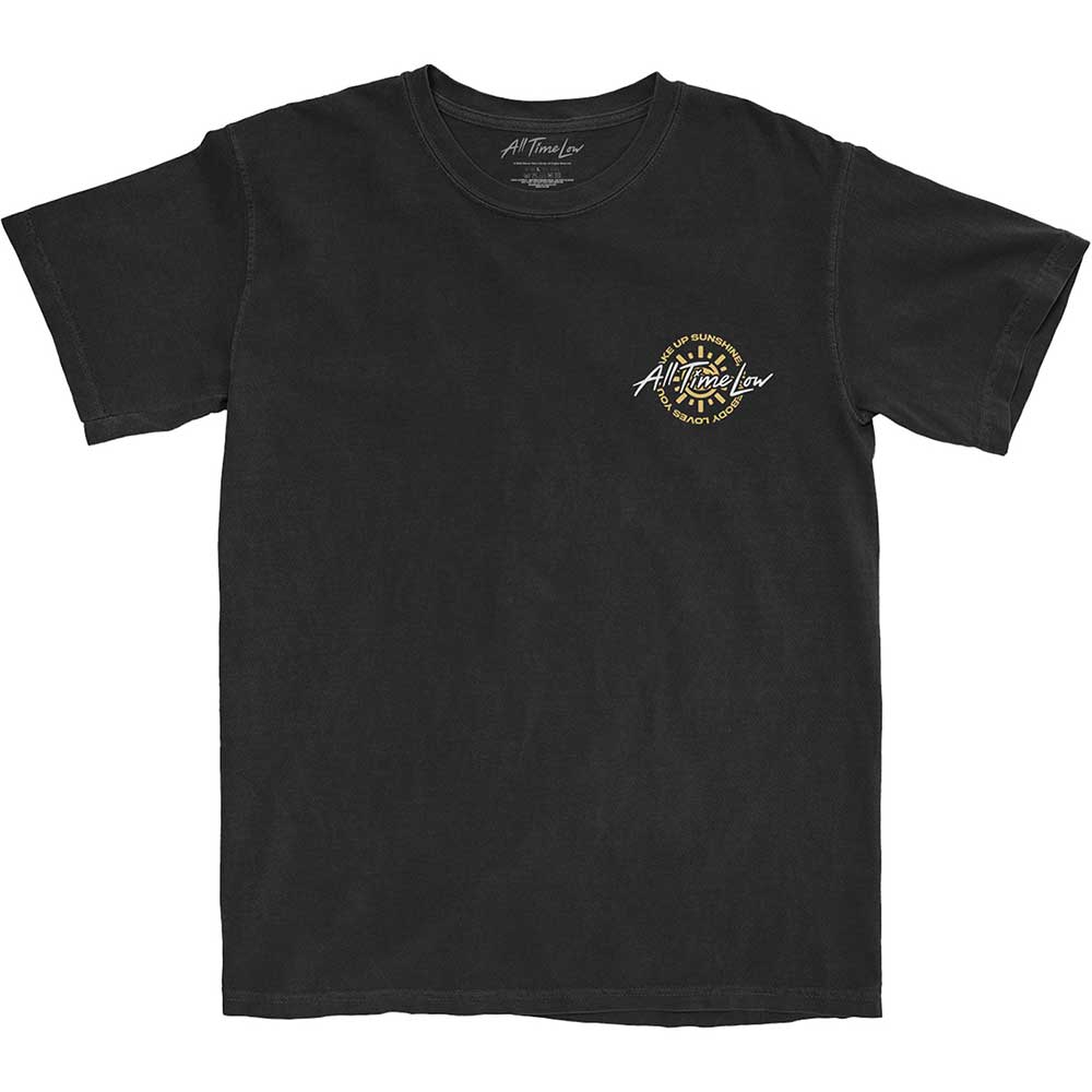 All Time Low Unisex T-Shirt: Wake Up Sunshine Track List (Back Print) T-Shirt