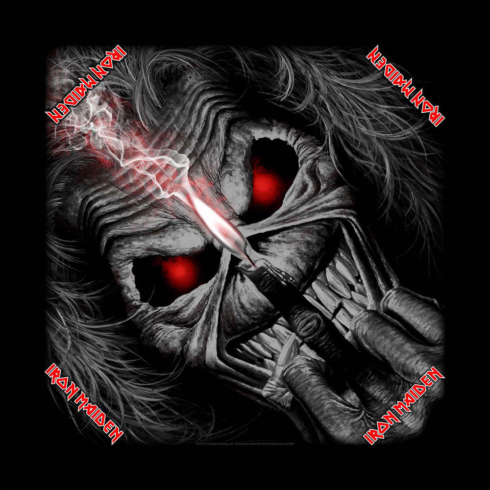 Iron Maiden Unisex Bandana: Eddie Candle Finger Bandana