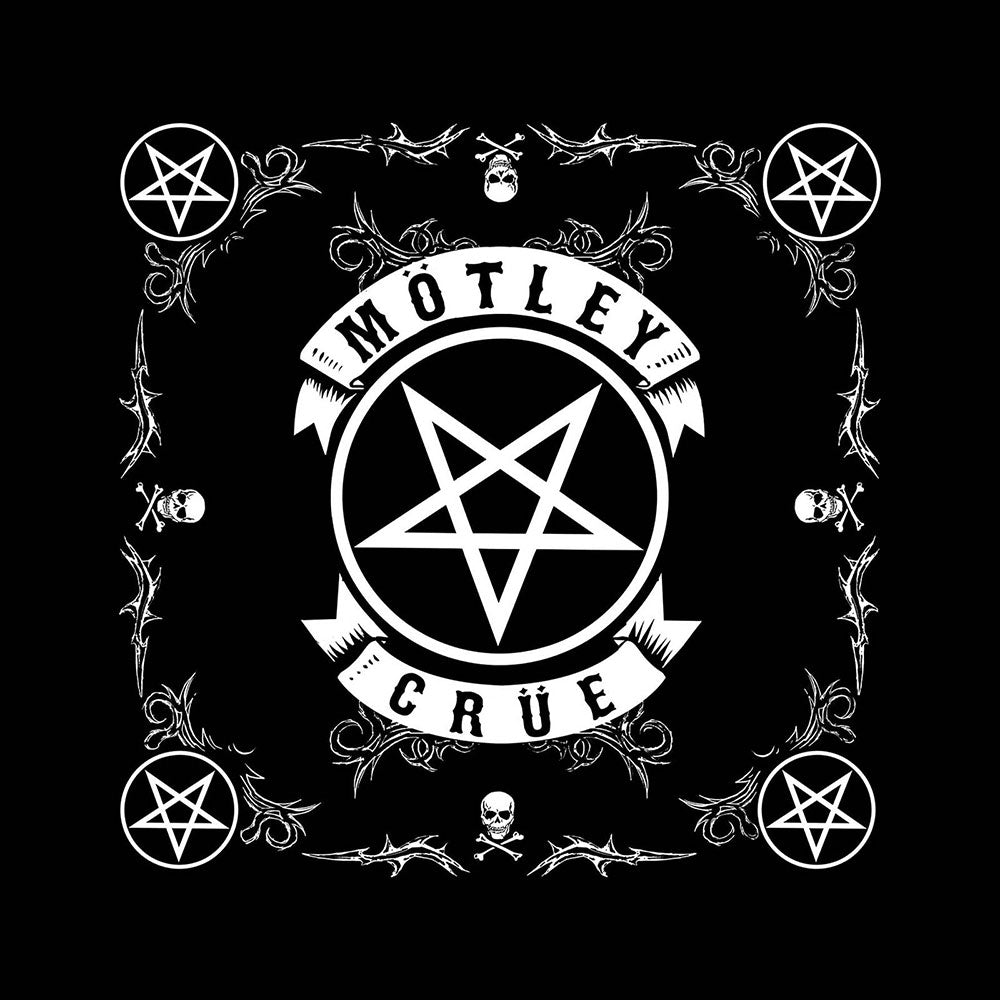 Motley Crue Unisex Bandana: Pentagram Bandana
