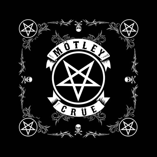 Motley Crue Unisex Bandana: Pentagram Bandana