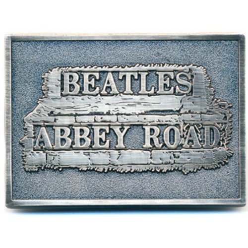 The Beatles Belt Buckle: Abbey Road Sign Riemgesp