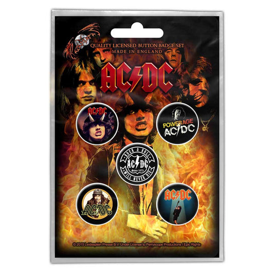 AC/DC Button Badge Pack: Highway to Hell (Retail Pack) Set knoopspelden