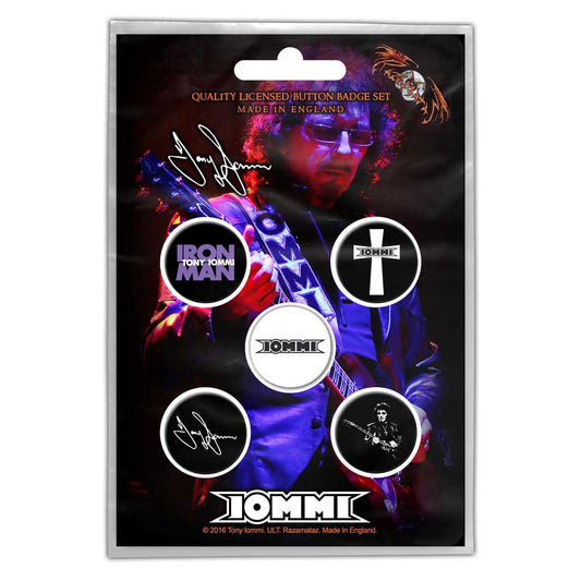 Tony Iommi Button Badge Pack: Iommi (Retail Pack) Set knoopspelden