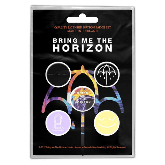 Bring Me The Horizon Button Badge Pack: That's the Spirit (Retail Pack) Set knoopspelden