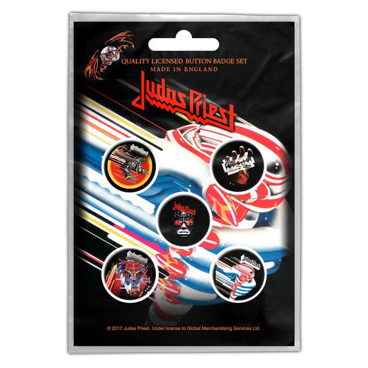 Judas Priest Button Badge Pack: Turbo (Retail Pack) Set knoopspelden