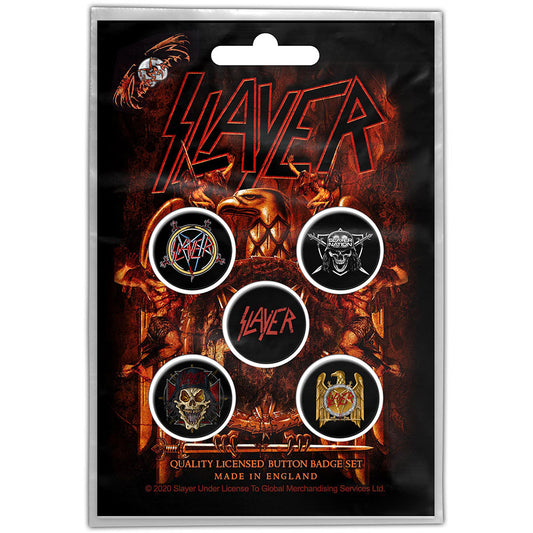 Slayer Button Badge Pack: Eagle (Retail Pack) Set knoopspelden