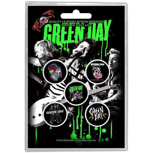 Green Day Button Badge Pack: Revolution (Retail Pack) Set knoopspelden