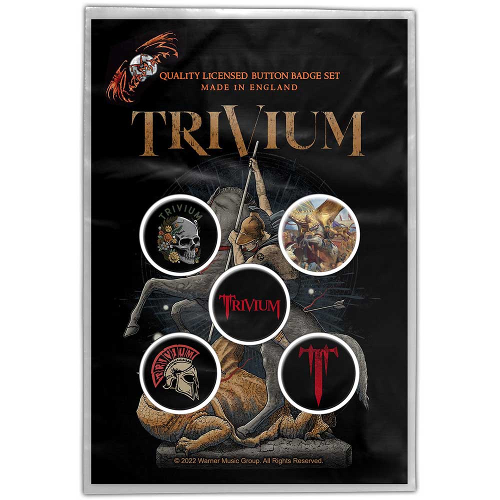 Trivium Button Badge Pack: In The Court Of The Dragon Set knoopspelden