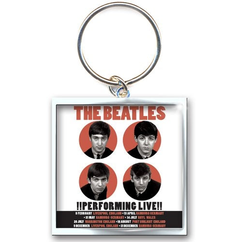 The Beatles Keychain: 1962 Performing Live (Photo-print) Sleutelhanger