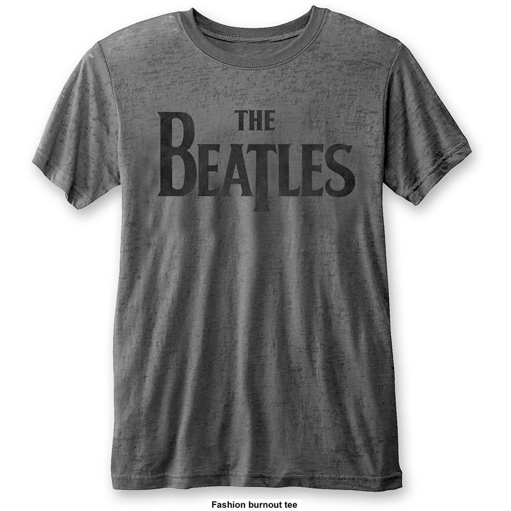 The Beatles Unisex T-Shirt: Drop T Logo (Burnout) T-Shirt