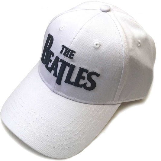 The Beatles Unisex Baseball Cap: Black Drop T Logo (White) Baseballpet
