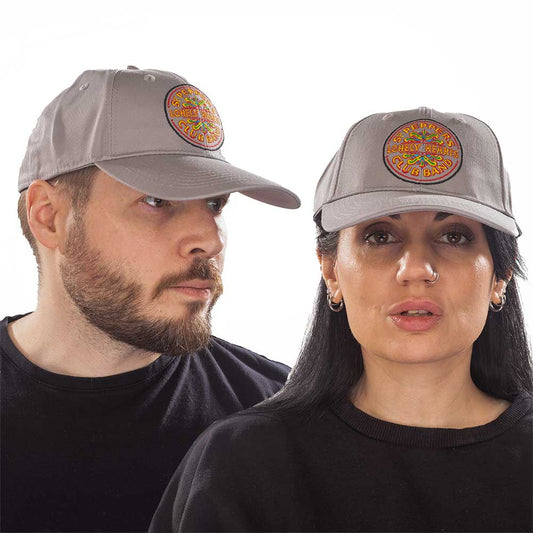 The Beatles Unisex Baseball Cap: Sgt Pepper Drum (Grey) Baseballpet