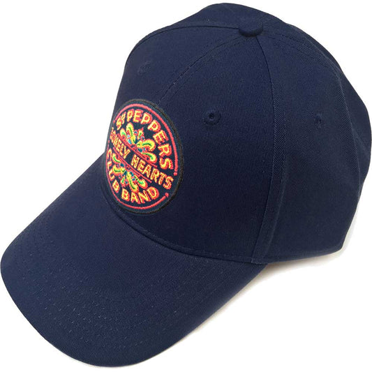 The Beatles Unisex Baseball Cap: Sgt Pepper Drum (Navy Blue) Baseballpet