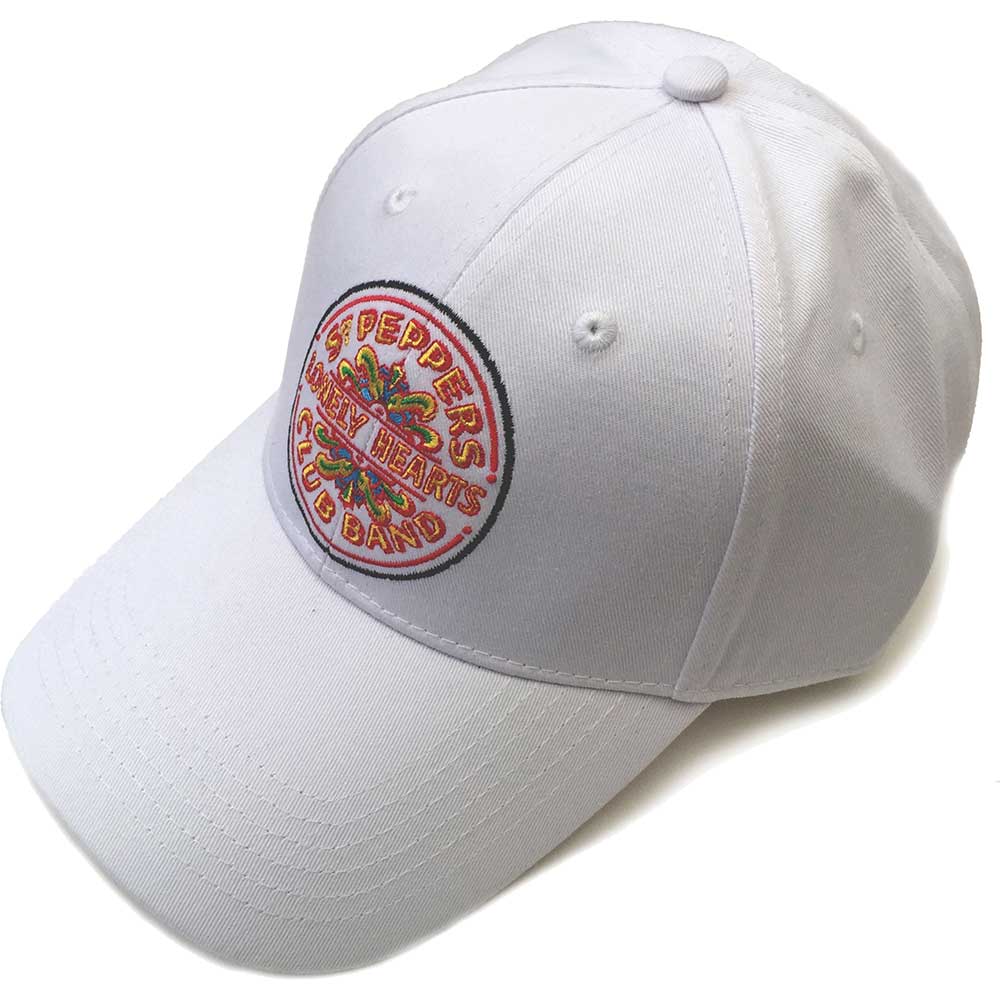 The Beatles Unisex Baseball Cap: Sgt Pepper Drum (White) Baseballpet