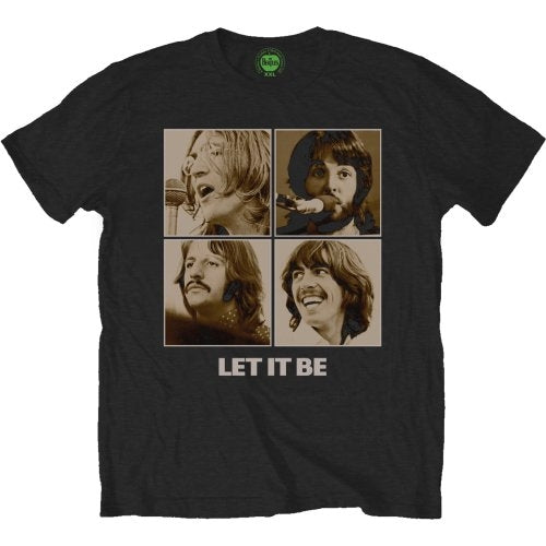 The Beatles Unisex T-Shirt: Let It Be Sepia T-Shirt