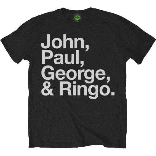 The Beatles Unisex T-Shirt: John, Paul, George & Ringo T-Shirt