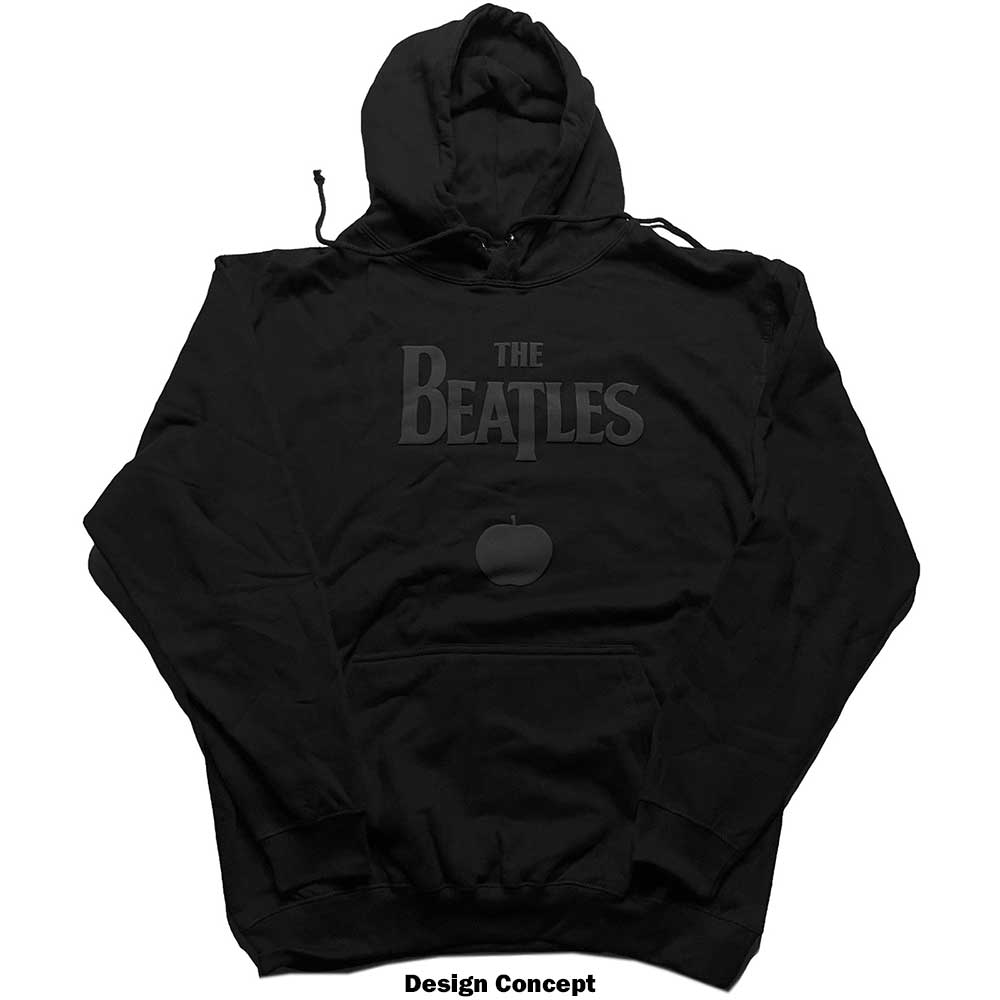 The Beatles Unisex Pullover Hoodie: Drop T Logo & Apple (Hi-Build) Trui met capuchon