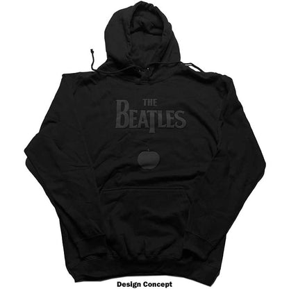 The Beatles Unisex Pullover Hoodie: Drop T Logo & Apple (Hi-Build) Trui met capuchon