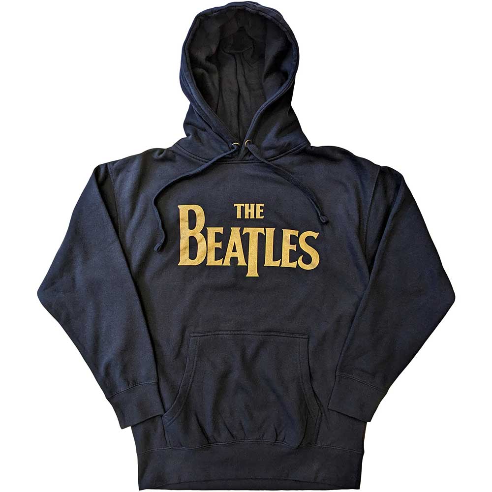 The Beatles Unisex Pullover Hoodie: Gold Drop T Logo Trui met capuchon