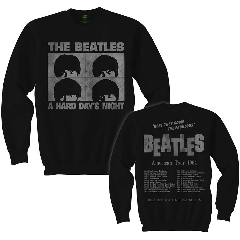 The Beatles Unisex Long Sleeve T-Shirt: Hard Days Night (Back Print) Long Sleeve T-Shirt