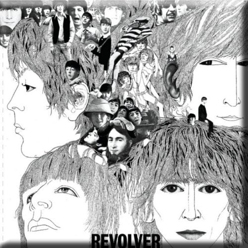 The Beatles Fridge Magnet: Revolver Koelkastmagneet