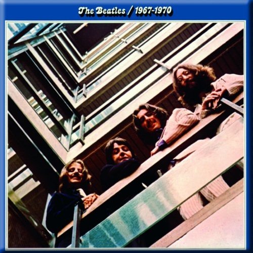 The Beatles Fridge Magnet: Blue Album Koelkastmagneet