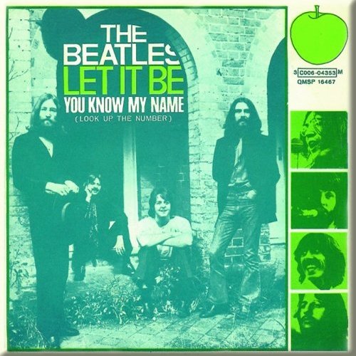 The Beatles Fridge Magnet: Let it Be/You Know my Name Koelkastmagneet