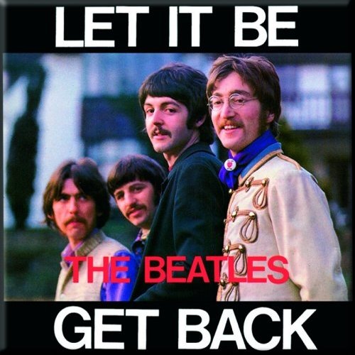 The Beatles Fridge Magnet: Let it Be/Get Back Koelkastmagneet