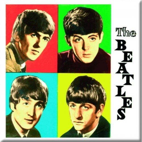 The Beatles Fridge Magnet: Coloured Boxes Koelkastmagneet