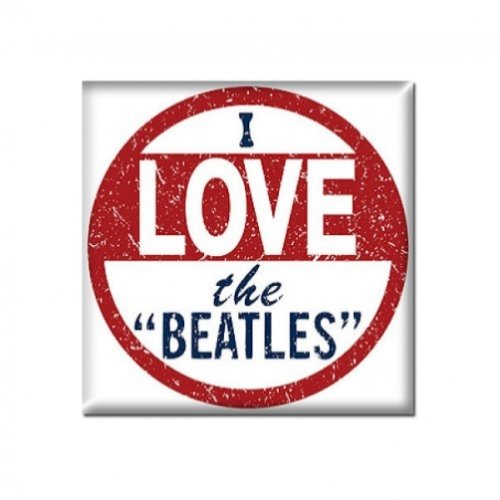 The Beatles Fridge Magnet: I Love Koelkastmagneet