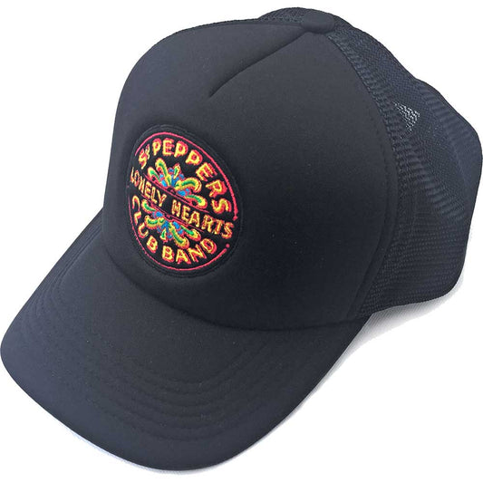 The Beatles Unisex Mesh Back Cap: Sgt Pepper Drum Mesh Back Cap