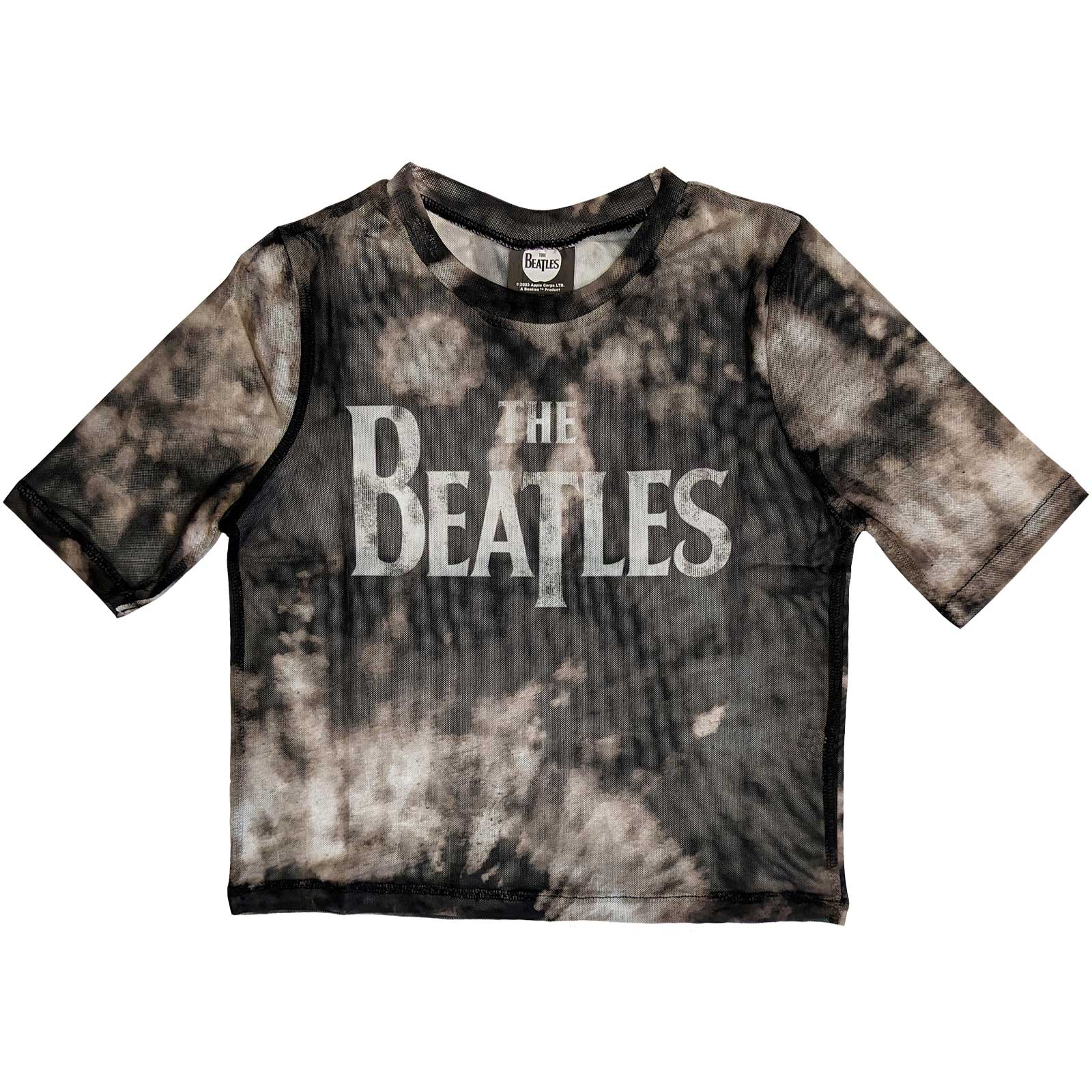 Een foto van een Crop Top van The Beatles.