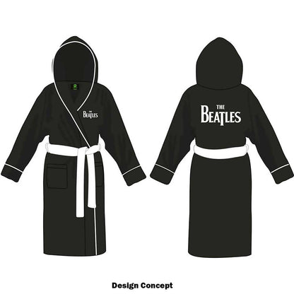 The Beatles Unisex Bathrobe: Drop T Logo (Small - Medium) Bathrobe