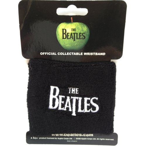 The Beatles Fabric Wristband: Drop T Logo Stoffen polsband