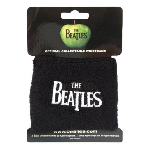 The Beatles Fabric Wristband: Drop T Logo Stoffen polsband