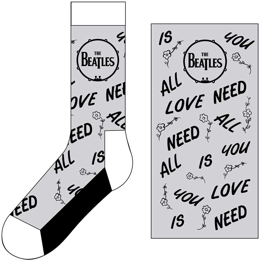 The Beatles Unisex Ankle Socks: AYNIL & Drum (UK Size 7 - 11) Enkelsokken