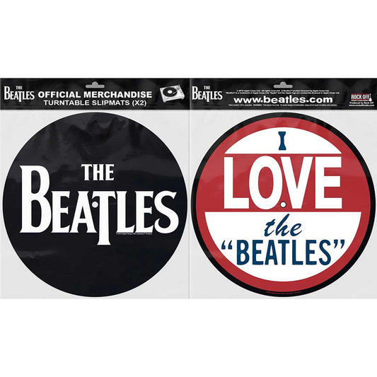 The Beatles Turntable Slipmat Set: Drop T Logo & Love (Retail Pack) Set draaitafel-slipmatten
