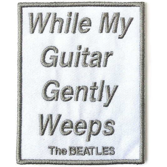 The Beatles Standard Patch: While My Guitar Gently Weeps (Song Title/Loose) Standaard patch