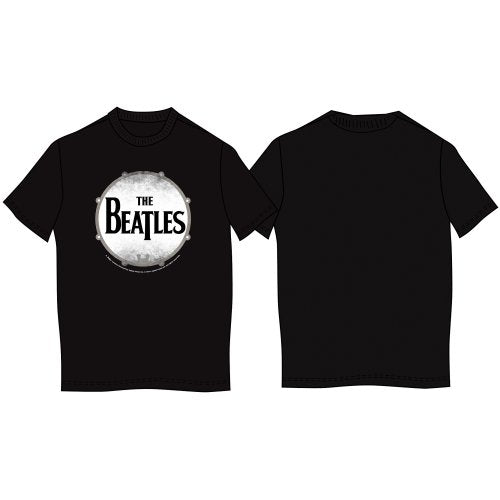 The Beatles Unisex T-Shirt: Drum Skin T-Shirt