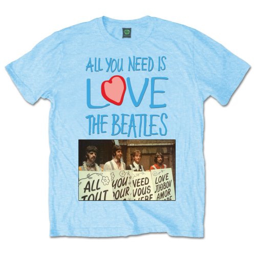 The Beatles Unisex T-Shirt: All you need is love Play Cards T-Shirt