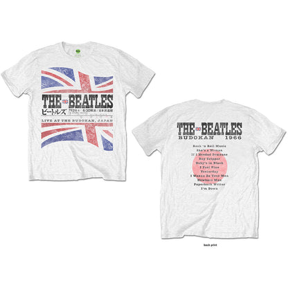 The Beatles Unisex T-Shirt: Budokan Set List (Back Print) T-Shirt