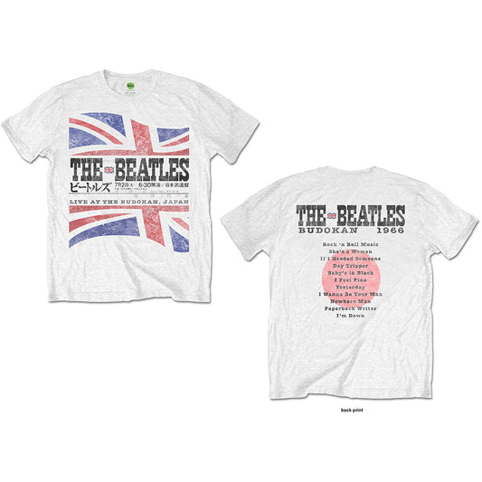 The Beatles Unisex T-Shirt: Budokan Set List (Back Print) T-Shirt