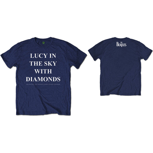 The Beatles Unisex T-Shirt: Lucy in the sky with diamonds (Back Print) T-Shirt