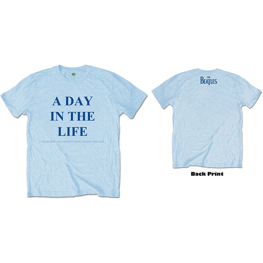 The Beatles Unisex T-Shirt: A Day in the Life (Back Print) T-Shirt