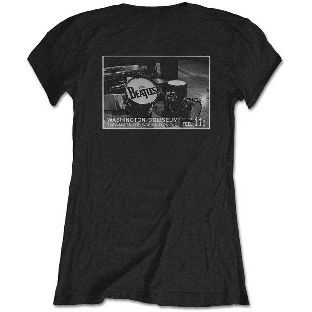 The Beatles Ladies T-Shirt: Washington Coliseum (Back Print) T-Shirt